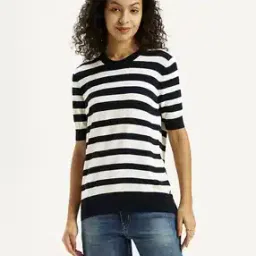 levi's Women Striped Regular Fit Sweatshirt-picture-18
