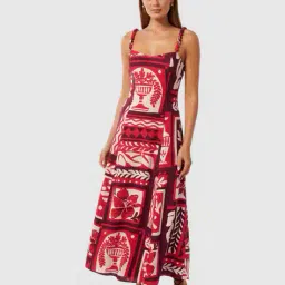 forever new Women Geometric Print Sleeveless Dress image 1