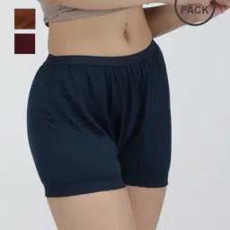 amul comfy Women Pack of 3 Boyshorts with Elasticated Waist image 1