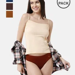 amul comfy Women Pack of 4 Panties with Elasticated Waist image 1