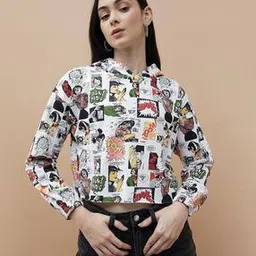 ginger by lifestyle Women Printed Sweatshirt with Full Sleeves-picture-12