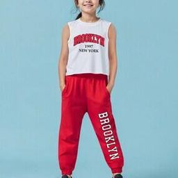 trampoline Girls Graphic Pants with T-Shirt-picture-4