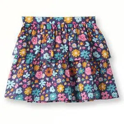 beebay Floral Print Flared Skirt-picture-12
