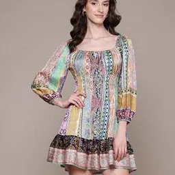 label ritu kumar Ethnic Stripes Short Dress-picture-20