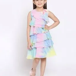 nauti nati Tie & Dye Round-Neck Layered Dress-picture-25
