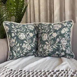 export house Premium Designer Embroidery Pillow Cover  image 1