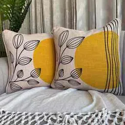 export house Premium Designer Embroidery Pillow Cover -picture-15