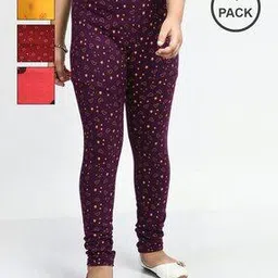 pixie n prince Pack of 4 Ankle-Length Floral Print Leggings-picture-31