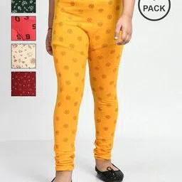 pixie n prince Pack of 5 Eco-Friendly Floral Print Leggings-picture-41