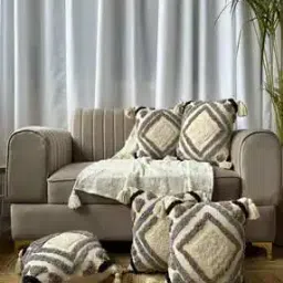 export house Premium Designer Embroidery Pillow Cover -picture-19