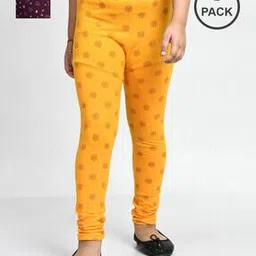 pixie n prince Pack of 2 Eco-Friendly Floral Print Leggings-picture-27