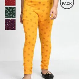 pixie n prince Pack of 4 Eco-Friendly Floral Print Leggings-picture-34