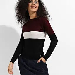 campus sutra Colourblock Pullover Sweater-picture-39