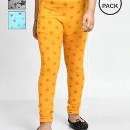 pixie n prince Pack of 3 Girl Floral Print Leggings with Elasticated Waist-picture-38