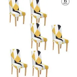 cortina eyelet curtain Pack of 6 Chair Cover Slipcover Elastic Installations-picture-13