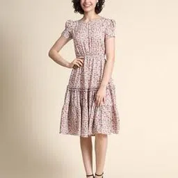 leia Women Floral Print Tiered Dress-picture-17