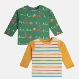 miniklub Infants Pack of 2 Printed Round-Neck T-Shirts-picture-42