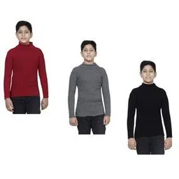 indiweaves Pack of 3 Boy High-Neck Sweaters-picture-18
