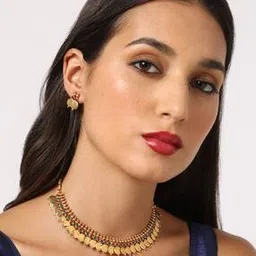 matchitt Temple Jewellery Choker Necklace & Earrings Set TH-109-picture-23