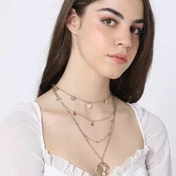 matchitt Women Off The Globe Design Layered Necklace-picture-37