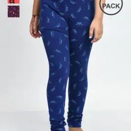 pixie n prince Girls Cotton Printed Ankle Length Leggings-picture-14