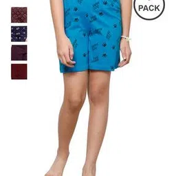 pixie n prince Girls Regular Fit Cotton Shorts-picture-23