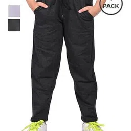 pixie n prince Girls Cotton Blend Regular Fit Trackpant-picture-10