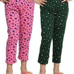 Girls Slim Fit High Rise Cotton Capris -image-73
