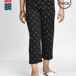 pixie n prince  Girls Pack of 3 Cotton Printed Pyjamas-picture-37