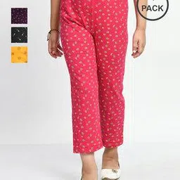 pixie n prince  Girls Pack of 4 Cotton Printed Pyjamas-picture-19