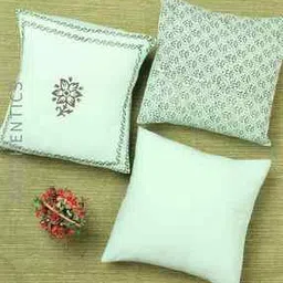 indie picks Set of 3 Hand-Block Print Cushion Covers 16" x 16"-picture-48