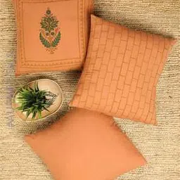 indie picks Set of 3 Handblock Printed Cushion Covers 16" x 16"-picture-20
