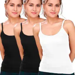 alba Women Pack of 3 Camisoles with Strappy Sleeves image 1