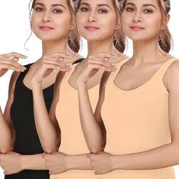 alba Women Pack of 3 Round-Neck Camisoles-picture-16