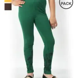 pixie n prince Girls Cotton Printed Leggings    -picture-33