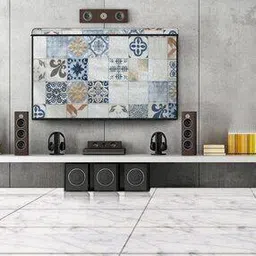 stylista Printed LED TV Cover-picture-13