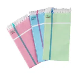 ramraj cotton Checked Bath Towel Glory Cube -picture-50