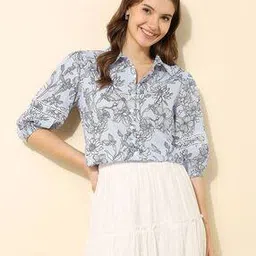 u.s. polo assn. Women Floral Regular Fit Shirt-picture-47