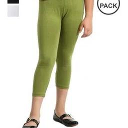 pixie n prince  Girls Pack of 3 Slim Fit Capris-picture-41