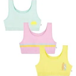 yougotplanb Girls Pack of 3 Printed Sports Bras-picture-40