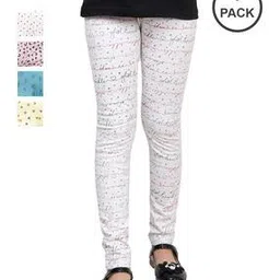 indiweaves Pack of 5 Polka-Dot Leggings with Elasticated Waistband-picture-35