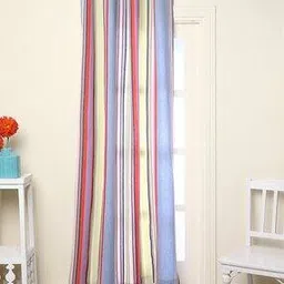 Preshrunk South Cotton Striped Door Curtain-image-66