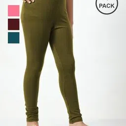 kayu Pack of 4 Girls Leggings with Elasticated Waist-picture-14