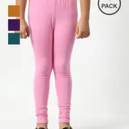kayu Pack of 4 Girls Leggings with Elasticated Waist-picture-42