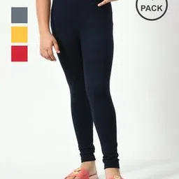 kayu Pack of 4 Girls Leggings with Elasticated Waist-picture-34