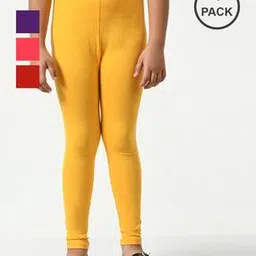 kayu Pack of 4 Girls Leggings with Elasticated Waist-picture-22