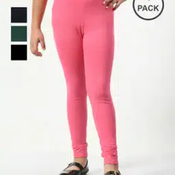 kayu Pack of 4 Girls Leggings with Elasticated Waist-picture-46