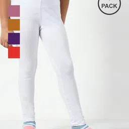 kayu Pack of 5 Girls Leggings with Elasticated Waist-picture-45