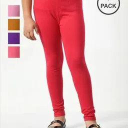 kayu Pack of 5 Girls Leggings with Elasticated Waist-picture-53