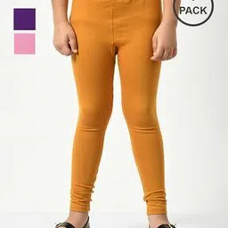kayu Pack of 3 Girls Leggings with Elasticated Waist-picture-27